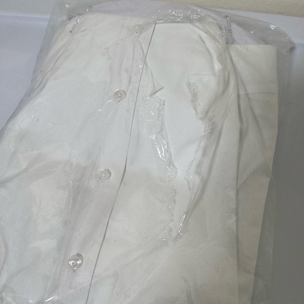 Cintas Design Collective Tailored Non-Iron Collared Shirt Size 16 34/35 - Picture 5 of 5